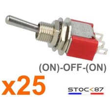 938R/25# Interrupteur à levier MOM-OFF-MOM 25pcs MTS 123 toggle swtich