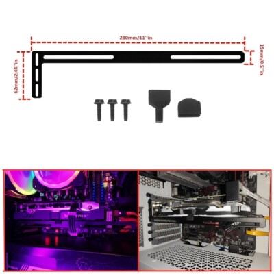 Vertical Graphics Card GPU Support Video Card Sag Holder/Holster Bracket L-shape