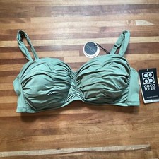 Coco Reef Women's Charisma Pleated Swim Top 36/38D, Palm Green