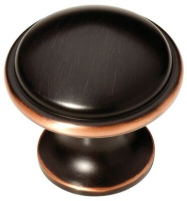 #ad 1 3 4quot; Oversized Wide Base Knob Bronze with Copper $4.85