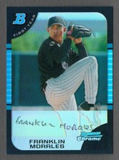 FRANKLIN MORALES 2005 Bowman Chrome REFRACTOR RC #303 Rookie Card Rockies Ref 05