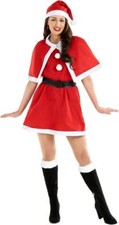 Women s Mrs Miss Santa Costume S - L Ladies Christmas Cutie Dress Xmas Party