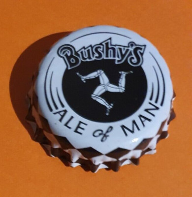 BUSHY'S Brauerei Bier Flaschenverschluss Kronkorken Isle of Man Manx TT Motorrad Racing