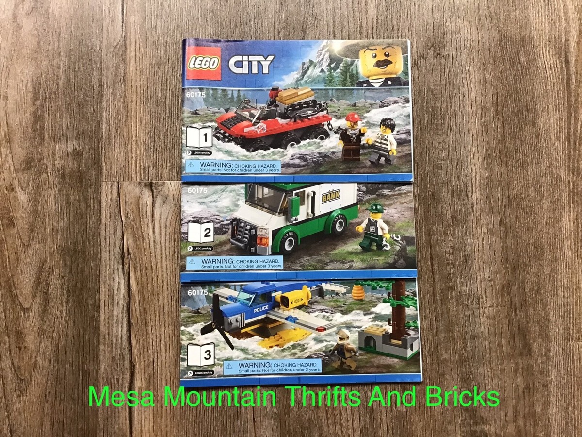 LEGO® City 60175 Mountain River Heist Instruction Manuals Only!