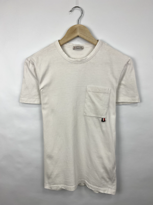 トップス Moncler Pocket emblem S/S Tee size XL Moncler Chest Pocket t-shirt rare size S color white | eBay