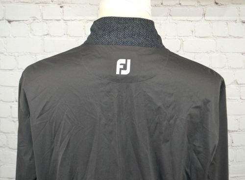 FOOTJOY Men's Long Sleeve Full Zip Windbreaker Jacket SIZE LARGE Navy / Gray - Picture 6 of 8
