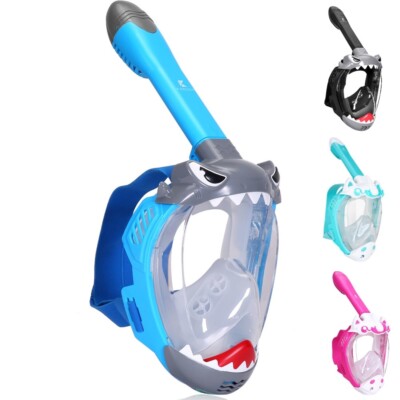 Schnorchelmaske Kinder CO2 sicher Vollmaske Taucherbrille Tauchermaske Khroom