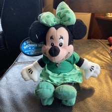 Minnie Mouse W/ March Birthstone Necklace Disney plush beanie 8