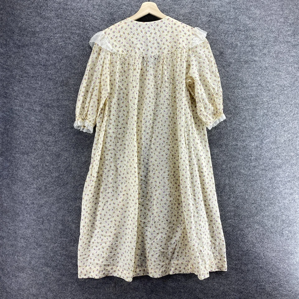 VNT Vestido de Noche Sin Marca Mujer M Mediano Beige Cuello Baya Prendas para Dormir Foto 2 de 4