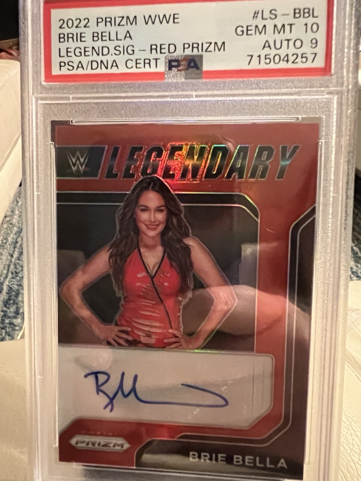 2022 Panini Prizm WWE - Legendary Signatures Brie Bella #LS-BBL Red ...