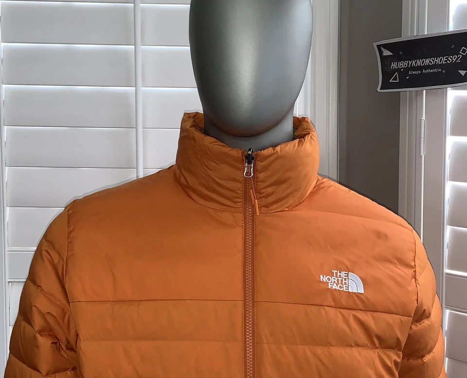 The North Face Mens Minoqua Insulated 550-Down FZ Puffer Jacket DSRT Orange NWT - Image 3 of 4