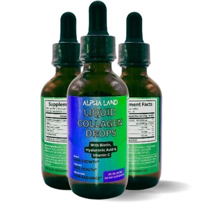 Premium Liquid Collagen Drops with Biotin and Hyaluronic Acid 