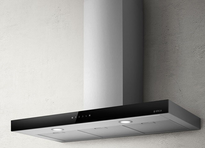 ELICA JOY BLIX/A/90 CAPPA PARETE 90CM ASPIRANTE INOX VETRO NERO