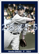Hooks Dauss - 1924 Detroit Tigers - choose a style - colorized print