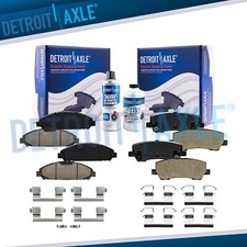 6pc Front & Rear Ceramic Brake Pads w/Hardware for 2015 2016-2018 Ford Mustang