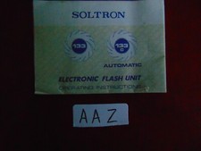 Gebrauchsanleitungen SOLTRON 133- 133c; AUTOMATIC; ELECTRONIC FLASH UNIT