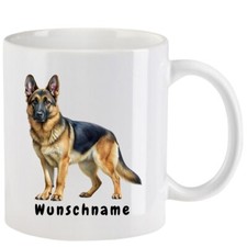 Tasse mit Deutscher Schäferhund - mit oder ohne  Wunschname - 10 Motive