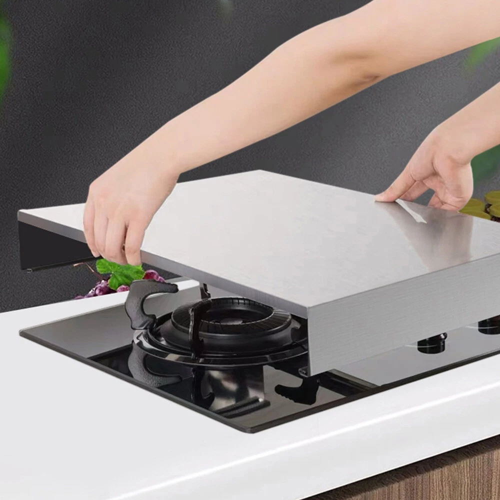 Stove Top Cover Stainless Steel Gas Stove Top Burner Protective