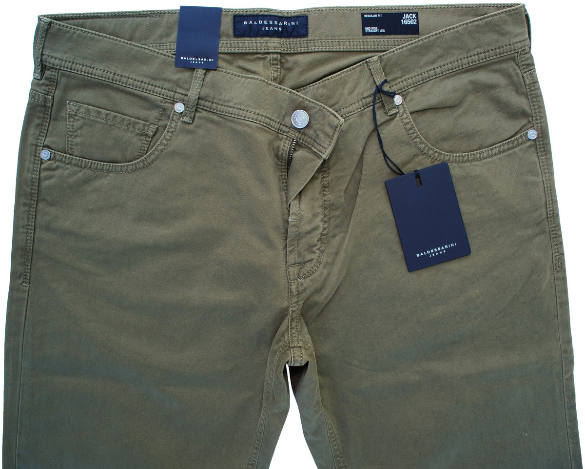 NEU BALDESSARINI JEANS 33/36 38/32 JACK 16502 (882) OLIVE REGULAR