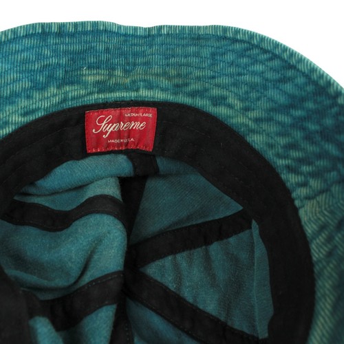 Supreme Corduroy Bucket Hat With Zipper Pocket Green M/L Made In USA - Picture 8 of 10