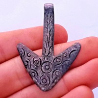 CIRCA 900 - 1100 AD VIKING ERA NORSE SILVER THOR HAMMER AMULET RUNIC ENGRAVINGS