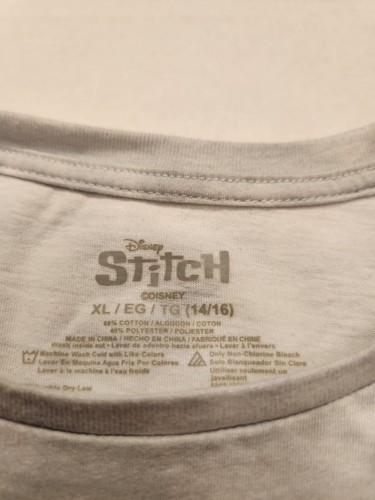 Disney Stitch Blue T-Shirt Youth XL 14/16 - Picture 2 of 4