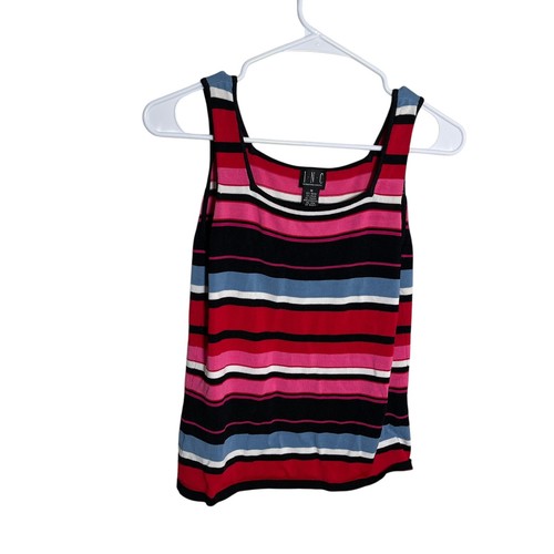 INC International Concept Tank Top Women's Medium Knit Colorful Casual Shirt