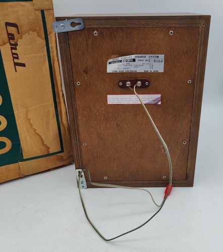 Coral BX-200 Bookshelf Speaker System Sounds Great - See Video - No Damage Nice! - Picture 5 of 9