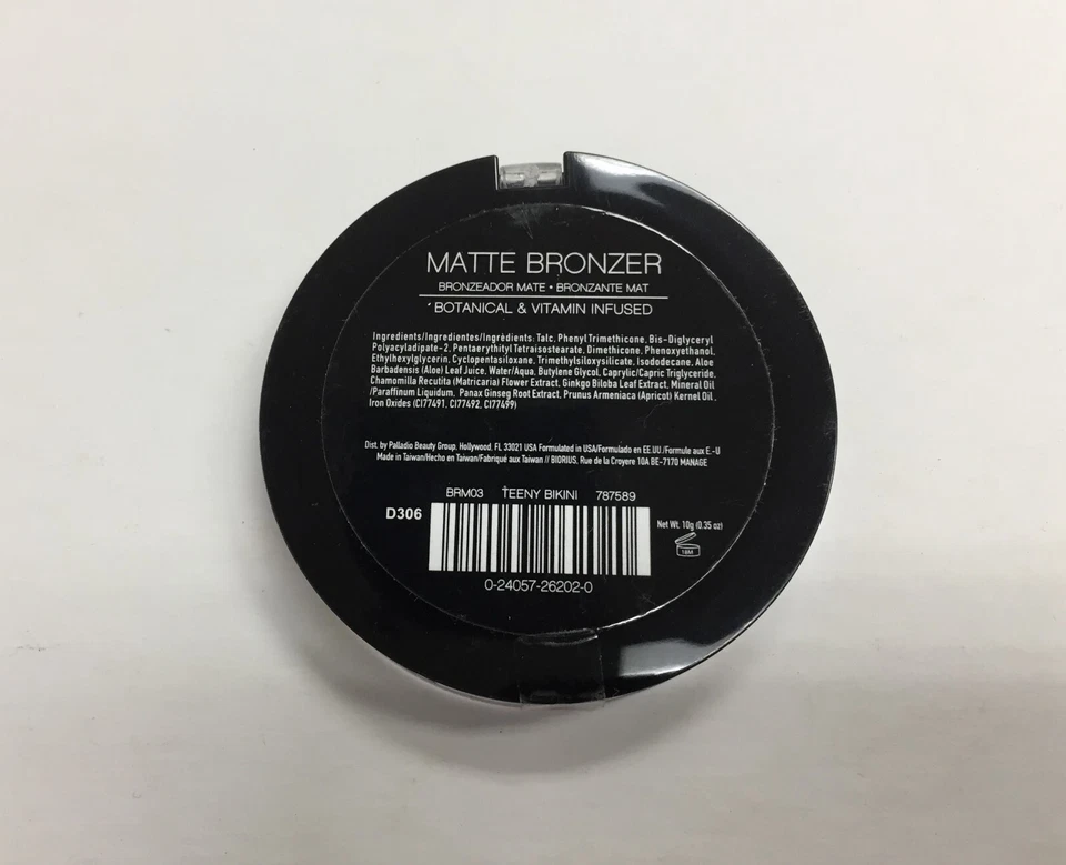 Bronceador mate Palladio - Bikini adolescente BRM03, 0,35 oz Foto 2 de 2