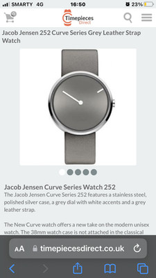 jacob jensen curve watch
