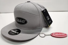 NEW-Peterbilt Decky Brand Flat Bill Light Gray Color Cap Snapback Free Gifts