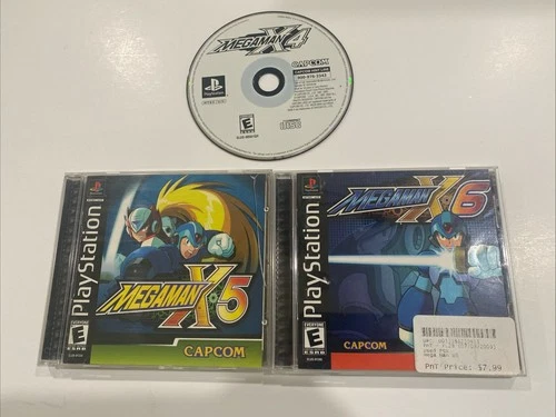 MEGAMAN X4+X5+X6 1997 SONY PLAYSTATION PS1 COMPLETE X4 X5 X6 Black Label