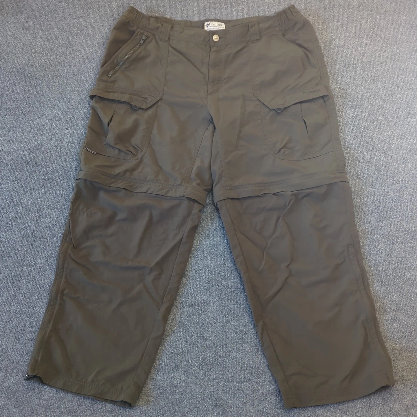 Columbia Titanium Convertible Cargo Pants Zip Off Hiking Men's 42x28