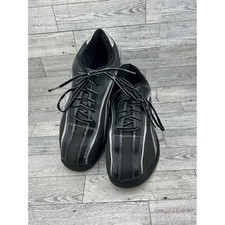 Dexter Perry II Men Bowling Shoes Black Silver B2477-1 Size 9D Athletic Lace Up