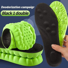 4D Cloud Technology Sports Insoles for Shoes PU Sole Soft Breathable Shock Absor