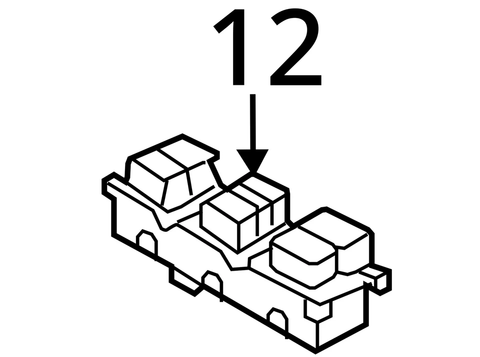 Interruptor principal de ventana eléctrica de puerta izquierda para conductor Kia Rio 2012-2013 DSMKR Foto 4 de 4