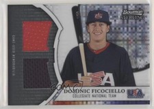 2011 Bowman Sterling USA Baseball X-Fractor Dual Relics Dominic Ficociello 0t0u