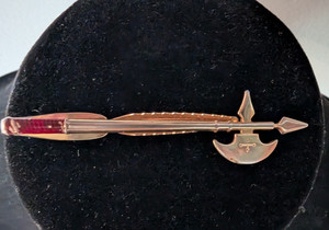 Battle Axe Vintage HICKOK SLIDING Tie Bar Clip poleaxe polearms Fathers Day Gift