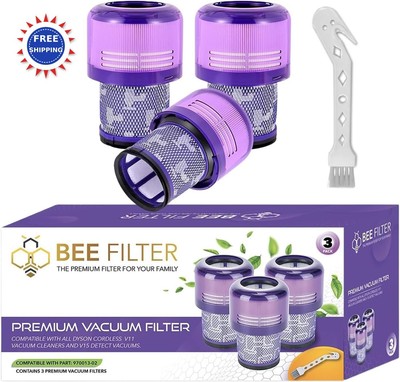 Dyson V15 Filter 3Pack Premium True HEPA Replacement Filters for Dyson V15
