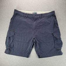 Polo Ralph Lauren Mens Navy Blue Cotton Cargo Shorts Size 44 Utility Gorpcore