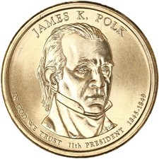 2009 D Presidential Dollar James K Polk Gem BU Clad US Coin