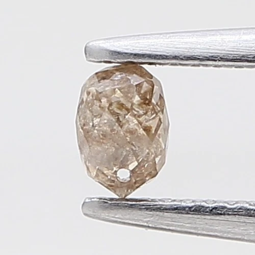 Drilled Brown Natural Diamond Loose Briolette Bead Cut diamond 0.20tcw 3.3 MM - Image 3 of 4