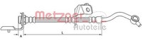 Metzger Bremsschlauch Vorderachse Rechts, Vorne Rechts U.A. FüR Hyundai, KIA