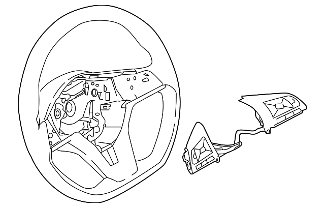 Genuine Nissan Steering Wheel 48430-6MM2A