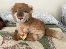 VTG Steiff Junior Leo Lion Cub 12" Plush Stuffed Animal 2897/30 Germany Ear Tag