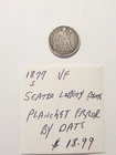 1877 S VF Seated Liberty Dime Planchet Error By Date Rare