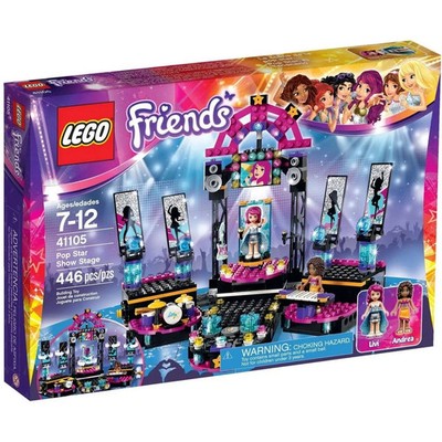 LEGO FRIENDS POP STAR TV STAGE SHOW GUITAR DRUM Figures Sparkle Skirt Cape 41105