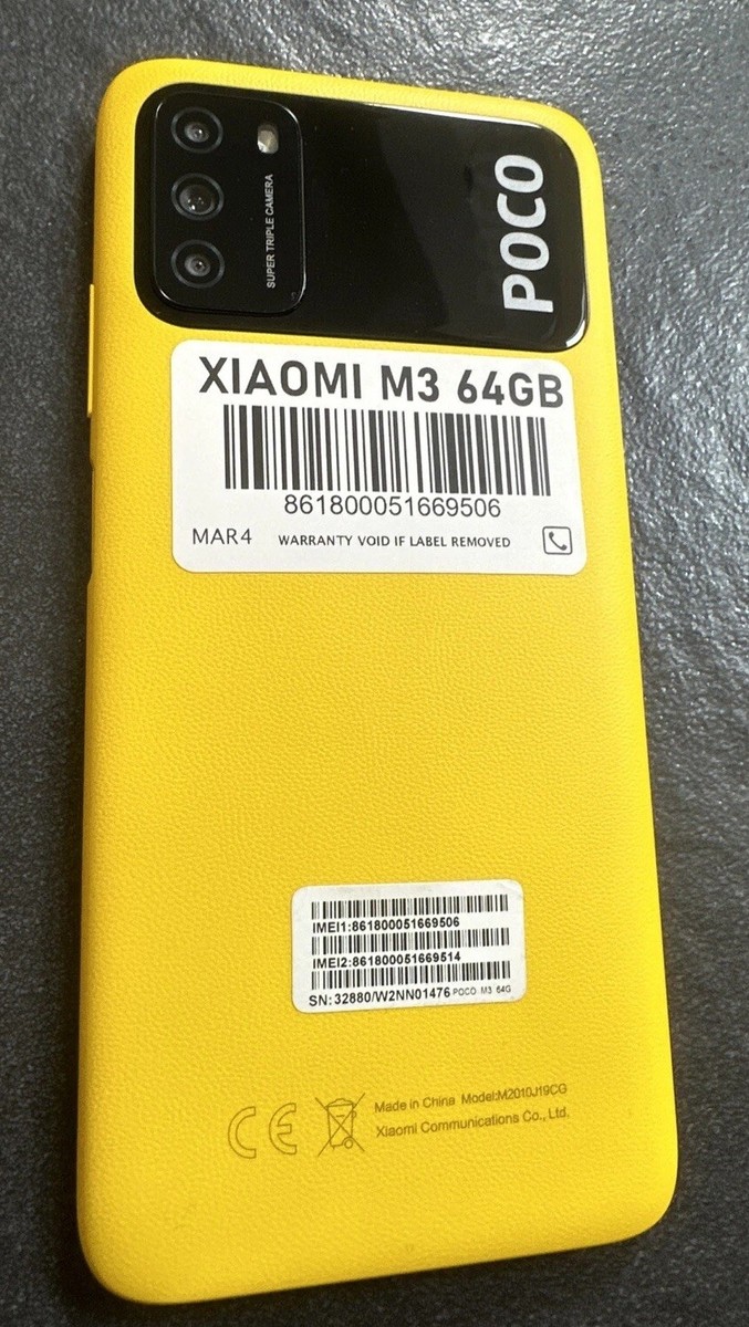 poco m3 4GB RAM 64GB ROM 新品未開封 New Xiaomi POCO M3 Yellow 64GB 4GB Dual Sim Unlocked Smartphone