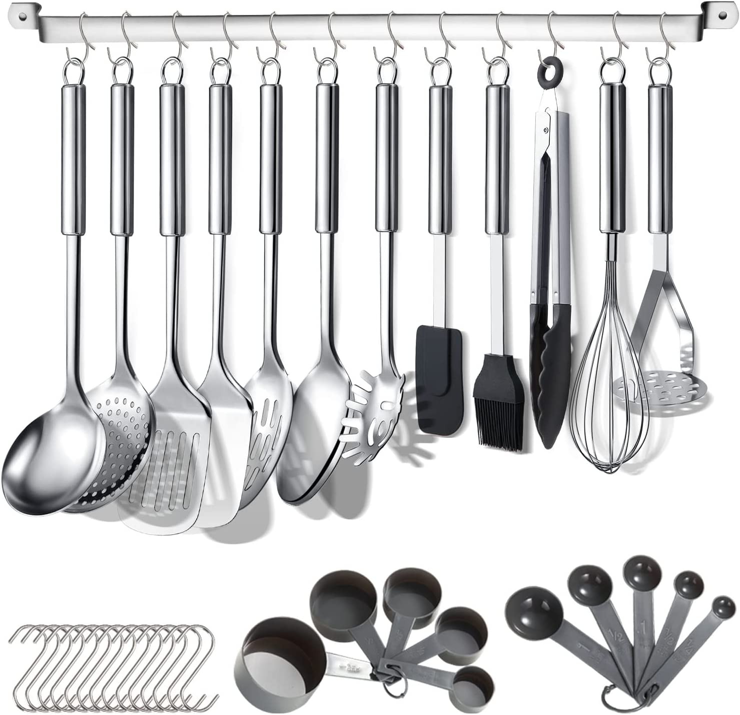 Set di utensili da cucina in acciaio inox 4 pezzi UJ-KT682 popolare con manico i