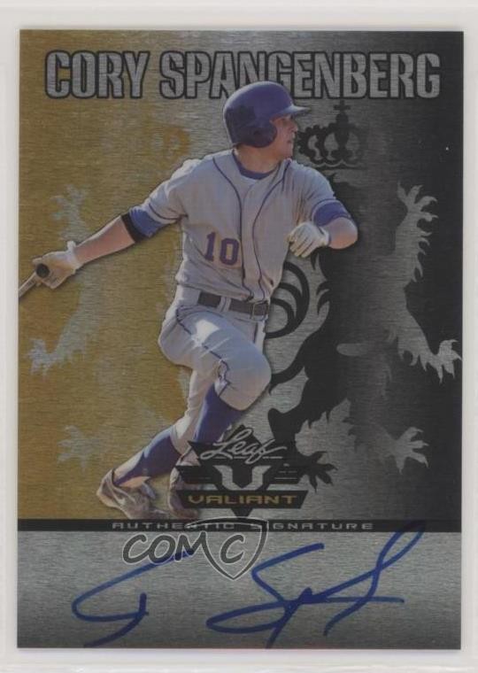 2011 Leaf Valiant Black 1/5 Cory Spangenberg #VA-CS1 Auto 9wb